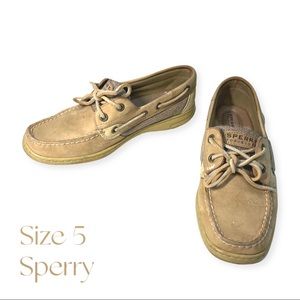 Sperry leather boat shoes